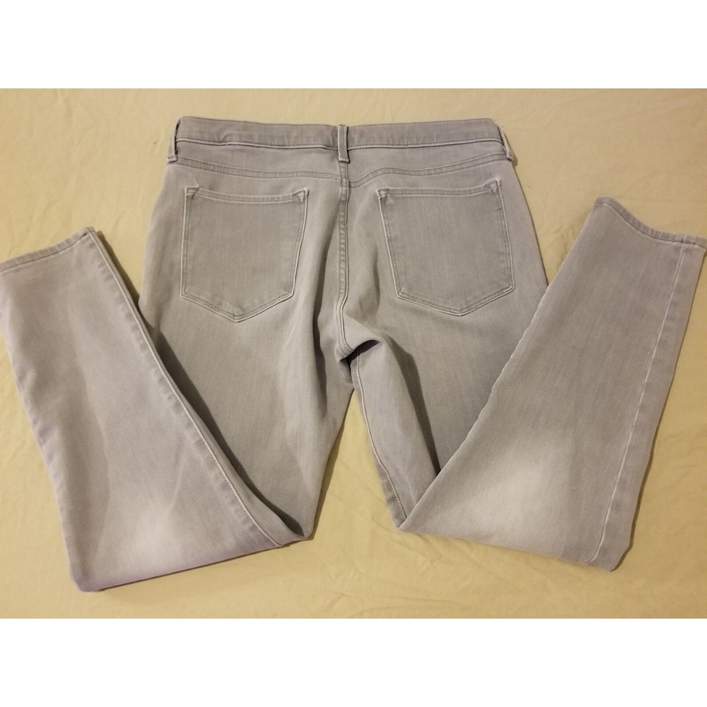 Womens Banana Republic Skinny Jeans 30 Gray Denim Pants Stretch